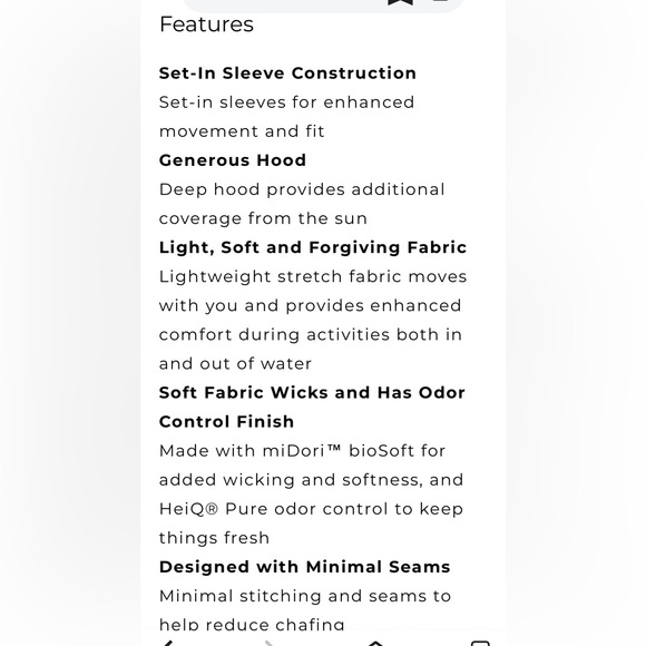 Patagonia Blue Capilene Cool Daily Skyline Graphic Hoodie Outdoor Women’s SZ Med - Picture 15 of 16